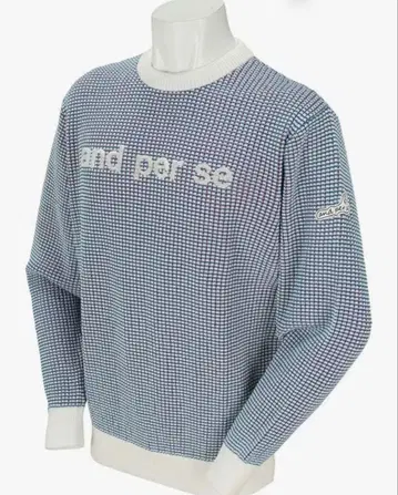 and per se [앤퍼시] 체크 무늬 니트 스웨터 남성용