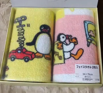 [ 미사용 새상품 ] 핑구 페이스 타월 2장 세트 34 x 75cm