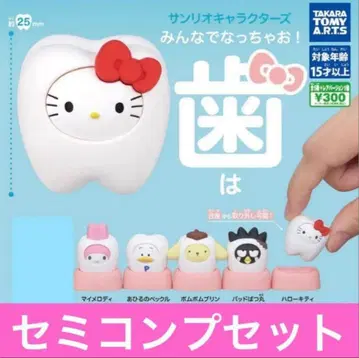 산리오 캐릭터즈 모두 함께 되자! -이- 세미 컴프 세트