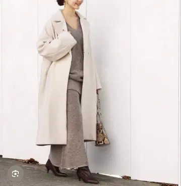 IENA manteco 오버 체스터 코트 내추럴