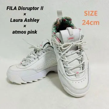 FILA 디스럽터 2 로라 애슐리 x 아토모스 핑크 콜라보 스니커즈
