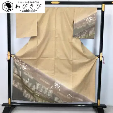 단일 의상 츠케사게  시보리 패턴 옅은 보리짚색 K-5620