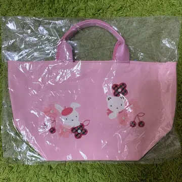 [ 한정판 완판템 ] 파밀리아 파밀리아쇼 밴드 포함 토트백 핑크