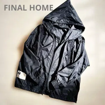 FINALHOME 나일론 자켓 다중 지퍼 블랙
