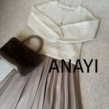 [새상품급] ANAYI 모헤어 볼륨 슬리브 풀오버