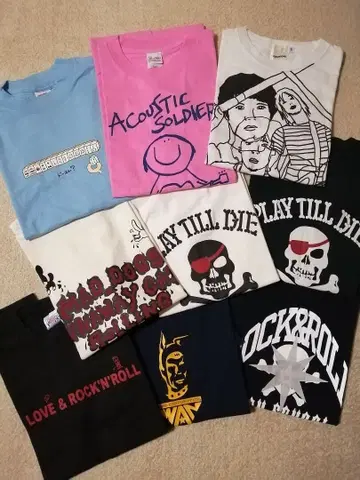 밴딩 T셔츠 9개 세트