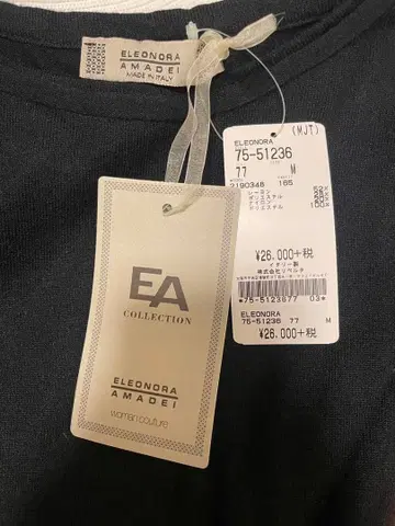 ELEONORA AMADEI 긴팔 상의 M 블랙