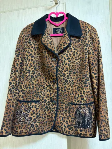 이태리 레오파드 무늬 자켓 새상품