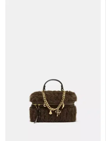 ZARA 인조 모피 백