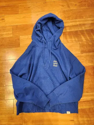 니코앤드 크롭 후드티 로얄 블루