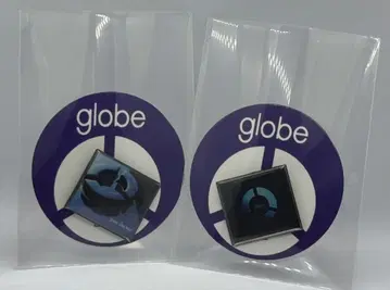 globe 가챠 앨범 자켓 컬렉션 핀즈 2점