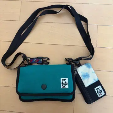 새상품급 CHUMS 참스 미니 파우치 맨투맨 & 코뮤터 패스 케이스