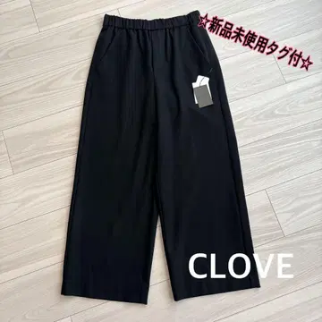 미사용 새상품 택 포함 CLOVE 울 라이크 스트레치 와이드 팬츠