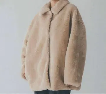 NOMINE 2WAY 인조 모피 블루종