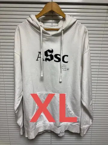 ASSC x 프라그먼트 디자인 후디 XL 화이트