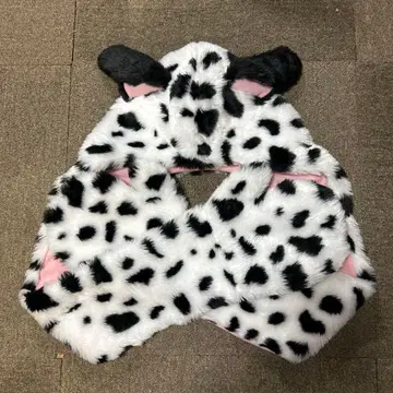 디즈니 101마리 강아지 후드 부착 머플러, 장갑, 팬캡