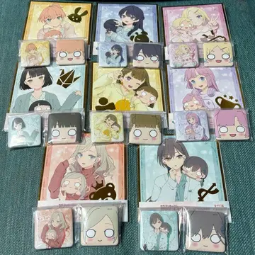 하스노소라 세가 럭키 쿠지 캔뱃지 색지 컴플리트 세트