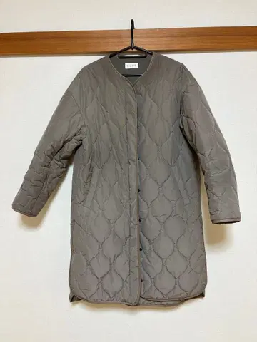 PLST 플라스테 퀼팅 코트 베이지 사이즈 S