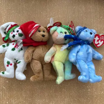 비니즈 Ty 크리스마스 오너먼트 봉제 인형 곰