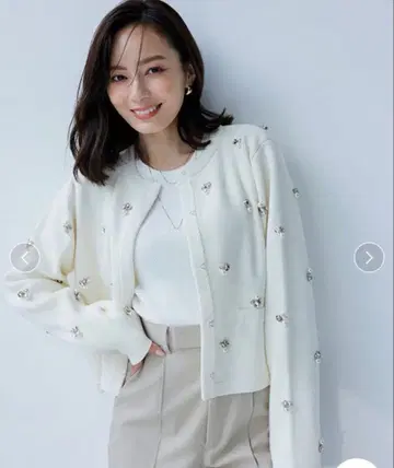 anuans 아뉴앙스 아이보리 비쥬 니트 가디건