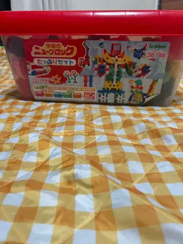 Gakken 학연 뉴 블록 푸짐한 세트 결품 없음 188 피스