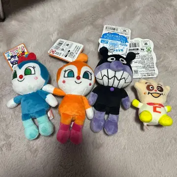 호빵맨 봉제 인형 4체 세트