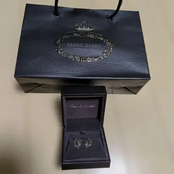 조지 젠슨 포도잎 귀걸이 50B 실버 925 각인 있음