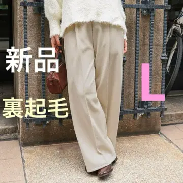 [ 새상품 ] titivate 속기모 센터 프레스 와이드 팬츠