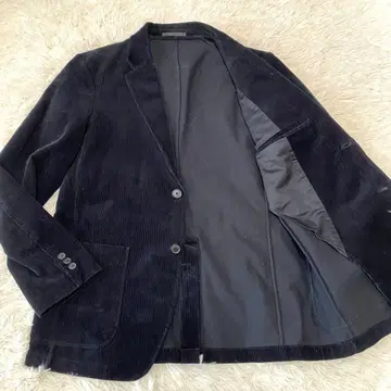유니클로 테일러드 자켓 코듀로이 L 블랙