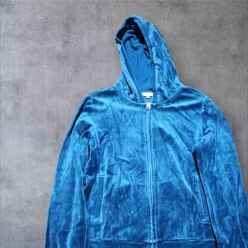 벨로아 후드티 M 사이즈 파랑