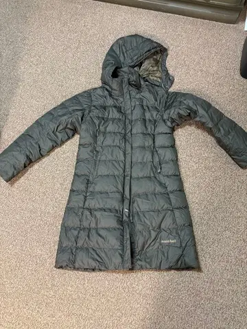 mont-bell 다운 자켓 S 다크 그레이 수납 봉투 포함