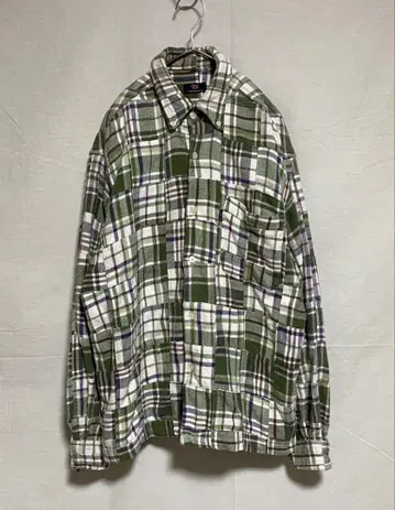 billabong 패치워크 체크 플란넬 셔츠