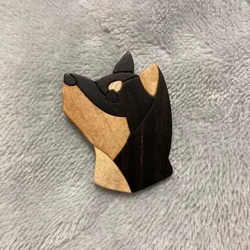 요세기자가이 시바견 브로치