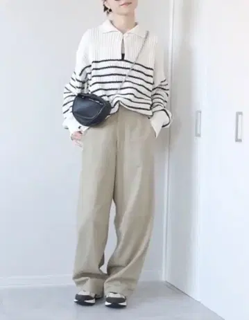 ZARA 폴로 니트 스웨터 보더