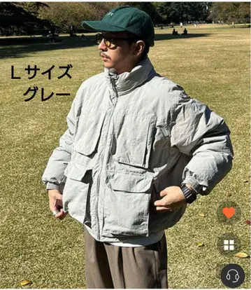 미개봉 새상품 nugu 멀티 포켓 다운 L 사이즈 그레이