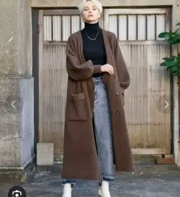 코스타일 퀼팅 에코 가죽 베스트 세트 니트 코트 (니트만)