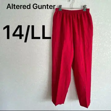 가격 인하 환영 Altered Gunter 레드 캐주얼 팬츠 14 LL