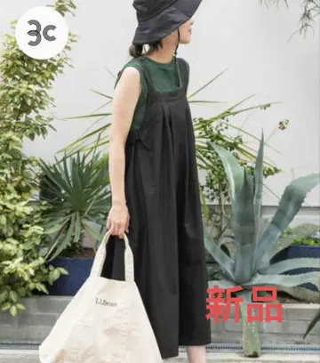 새상품 DOORS add fabrics 워크 점프 스커트 [ 블랙 ]