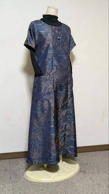 오시마  기모노 리메이크 롱 원피스 B 16