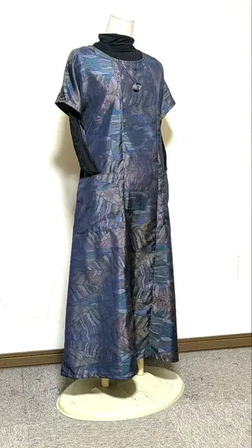 오시마  기모노 리메이크 롱 원피스 B 16