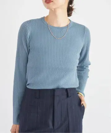 [ 새상품급 ] IENA 이에나 리브 크루 넥 풀오버