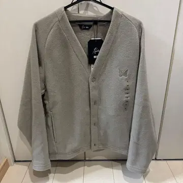 그레이 플리스 가디건 M 사이즈