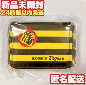 GiGO 한정판 한신 타이거즈 3단 폴더형 지갑 구단 깃발 패턴