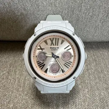 CASIO Baby-G BGA-152 손목시계 여성용 화이트 핑크