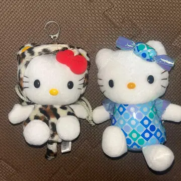 레어! 헬로키티 산리오 정글키티 복조리 코인 패스 케이스 치타 외