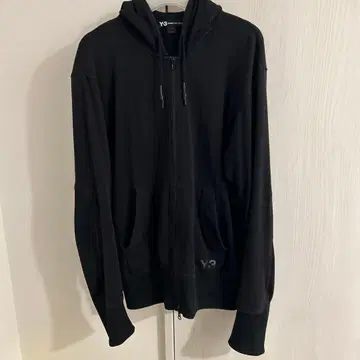 Y-3 풀 집업 후드티 블랙 L 사이즈
