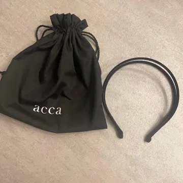 acca 아카 스웨이드 머리띠 블랙