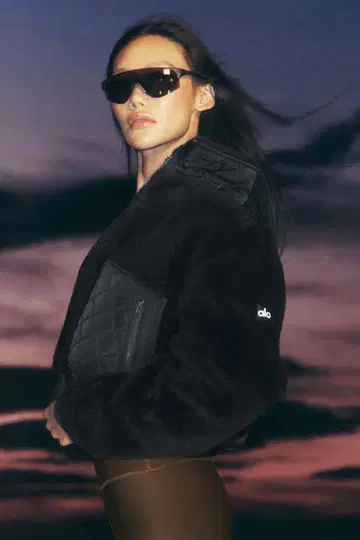 alo yoga Sherpa Edge Bomber XS