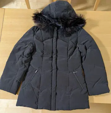 [ ICB ] 퍼 후드 다운 자켓 다크 브라운