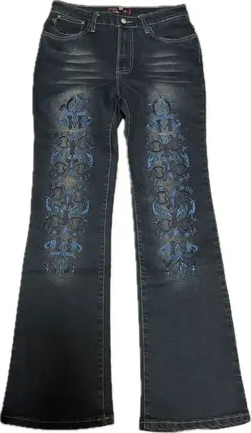 부츠컷 데님 자수 y2k 플레어 사이즈 30